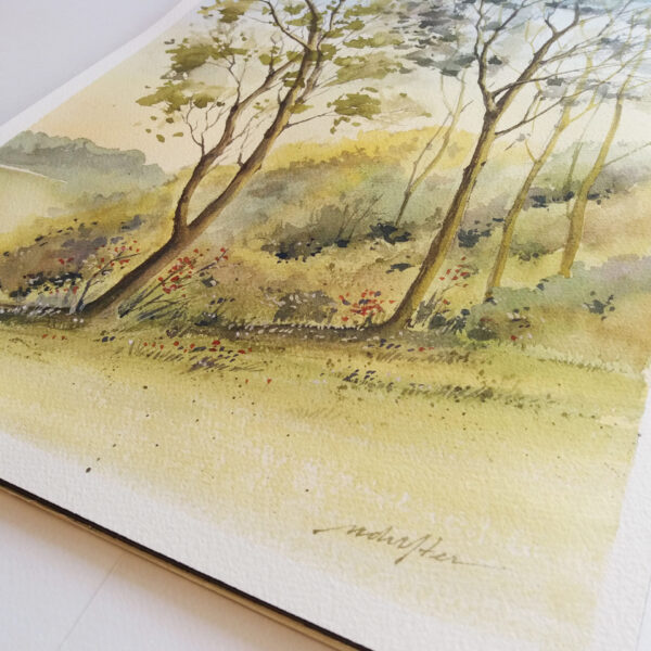 Early Morning Spring - Watercolor Landscape