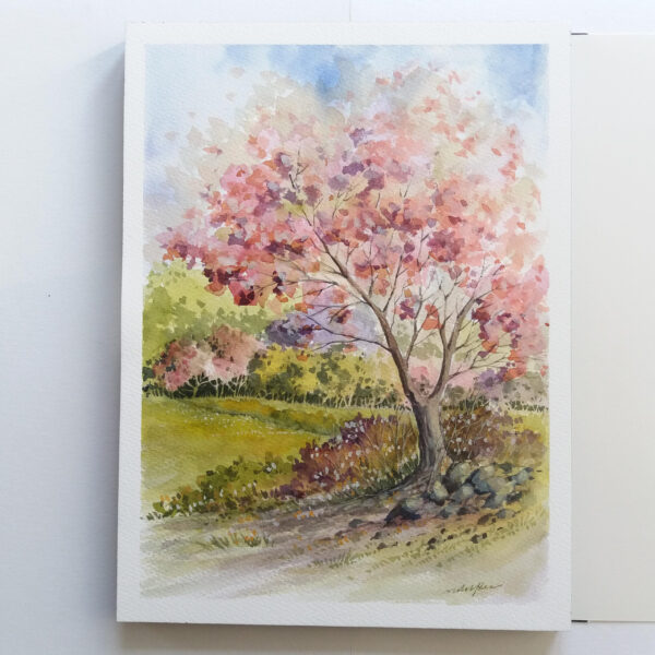 Spring Blossoms - Watercolor Landscape