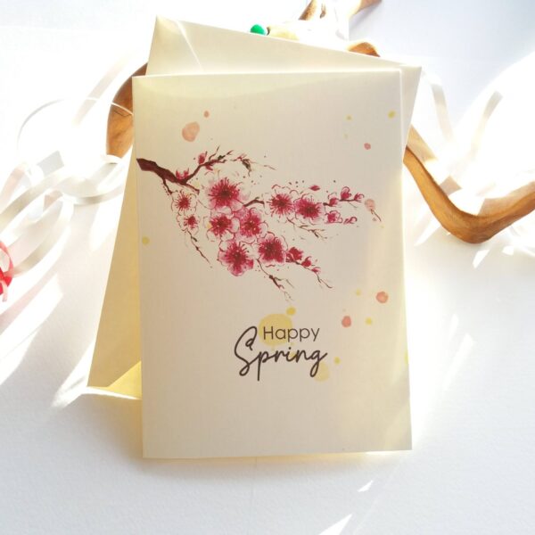 Happy Spring - Cherry Blossoms card
