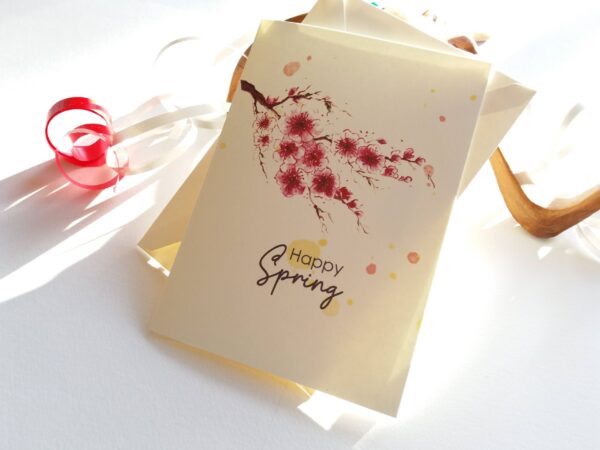 Happy Spring - Cherry Blossoms card