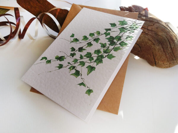 Ivy Botanical Card by Owie's ART