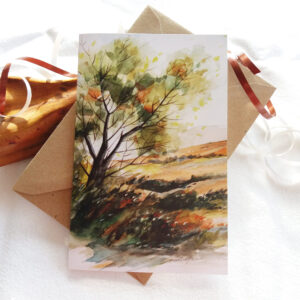 Summer Meadow Landscape Card - by Owie's ART