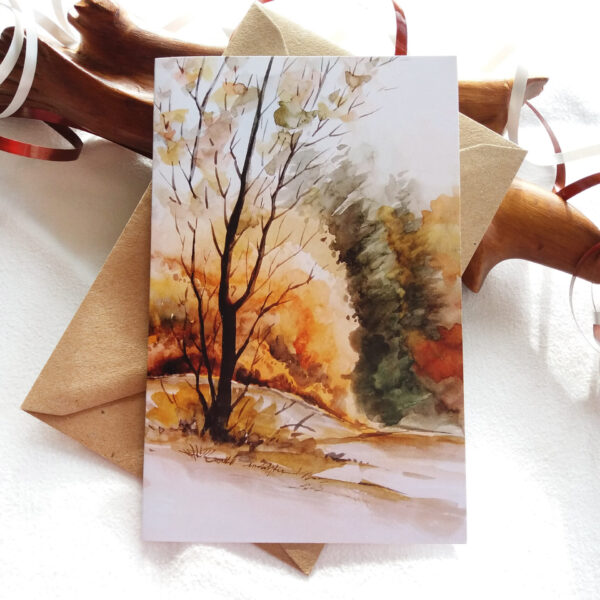 Autumn Forest Card - by Owie's ART