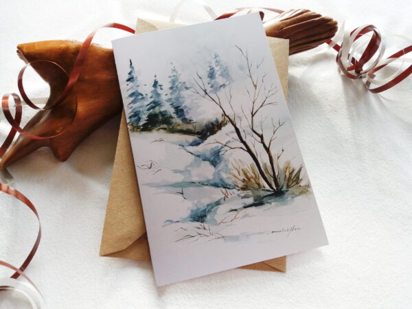 Winter Landscape Card - by Owie's ART