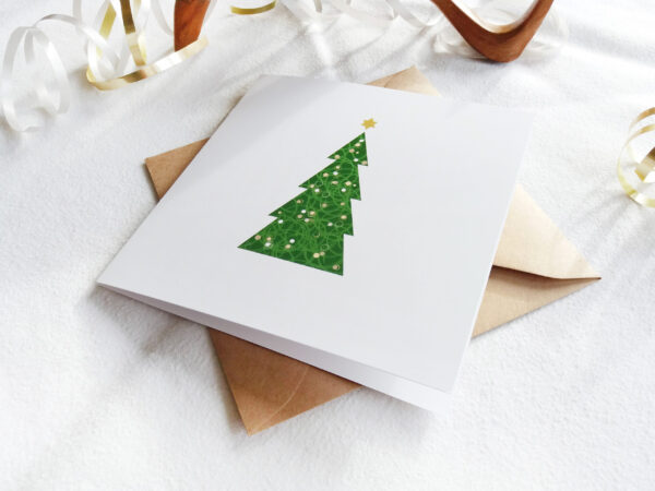 Minimalist Christmas Tree Card - Card by Owie's ART