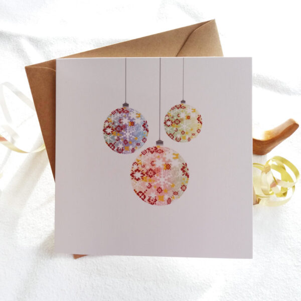 Christmas Baubles Card - Card by Owie's ART