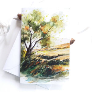Summer Meadow Landscape Card - by Owie's ART