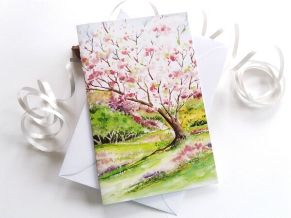 Spring Blossom Tree Card - by Owie's ART
