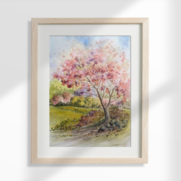 Spring Blossoms - Watercolor Landscape