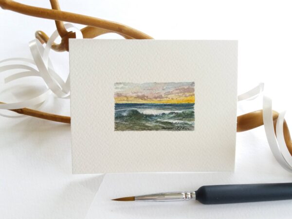 Miniature Painting - Breaking Waves - by Owie's ART